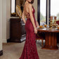 Nox Anabel C1836 Beaded Tulle Gown Lace Up Bodice Prom Gown