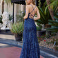Nox Anabel C1836 Beaded Tulle Gown Lace Up Bodice Prom Gown
