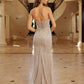 Nox Anabel C1844 Strapless Beaded Tulle Prom Gown Peaked Neckline