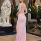 Nox Anabel C1845 Fitted Off Shoulder Embellished Shimmer Jersey Prom Gown
