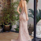 Nox Anabel C1847 Scoop Neckline Boned Bodice Fully Beaded Prom Gown