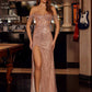 Nox Anabel C1850 Off Shoulder Fully Beaded Fitted Prom Gown