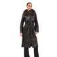 Genuine Leather Polar Fox Trim Coat