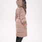 Rei Silver Fox Fully Lined Hood Down Coat in Blush