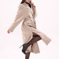 Toscana Leather Accent Cashmere Blend Overcoat