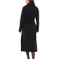 Cambridge Comfort Wraparound Wool Cashmere Coat in Black
