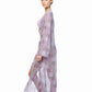 PATCHWORK PRINT MESH LONG COVER UP