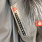 Roma Genuine Silver Fox Fur Rabbit Fur Insulated Parka in Red