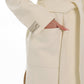 Estelle Classic Cashmere Wool Blend Overcoat in Ivory