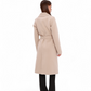 Zane Cashmere Wool Blend Overcoat in Beige
