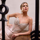 CLEARANCE - Ladivine CA121 Long Fitted Gown Embellished Corset Bodice Sweetheart (Size 2)