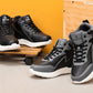 CALTO - S3061 - 4 Inches Taller (Black/Grey) - Lightweight Sneakers