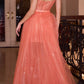 Ladivine CB146 Short Prom Dress With Removable Overskirt