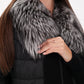 Saga Furs Silver Fox Wool Cashmere Coat by Alaska Outerwear Company, front view