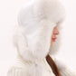 Genuine Arctic Fox Fur Genuine Leather Hat