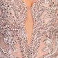 Ladivine CC0240 Dress Pearl Embellished Fit & Flare Gown