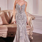 Ladivine CC0240 Dress Pearl Embellished Fit & Flare Gown