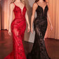 Ladivine CC0389 Dress Lace Embellished Fitted Gown
