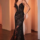 Ladivine CC0389 Dress Lace Embellished Fitted Gown