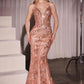 Ladivine CC0389 Dress Lace Embellished Fitted Gown