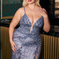 Ladivine CC0389C Dress Lace Embellished Fitted Gown