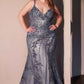 Ladivine CC0389C Dress Lace Embellished Fitted Gown