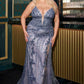 Ladivine CC0389C Dress Lace Embellished Fitted Gown