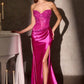 Ladivine CC0447 High Impact Glamour Crystal Embellished Fitted Gown