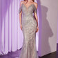 Ladivine CC0689 Dress Off The Shoulder Crystal Embellished Gown