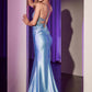Ladivine CC2401 Dress Embellished Lace & Satin Fitted Gown