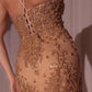 Ladivine CC2403 Dress Pearl & Lace Embellished Fit & Flare Gown
