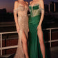 Ladivine CC324 Dress Off The Shoulder Beaded Fitted Prom Gown