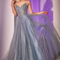 Ladivine CC415 Dress Strapless Beaded Tulle Ball Gown