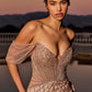 Ladivine CC477 Dress Beaded Off The Shoulder Mermaid Prom Dress