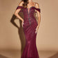 Ladivine CC496 Hollywood Glamour Gown With Modern Couture Edge