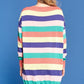 Multi-colored Striped Knit Sweater Dress - Farnelli