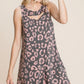 Cute Animal Print Cut Out Neckline Sleeveless Tunic Dress - Farnelli