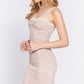 All Over Smoked Print Cami Dress - Farnelli
