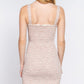 All Over Smoked Print Cami Dress - Farnelli