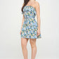 Berry Flower Ruffle Tube Top Mini Dress - Farnelli