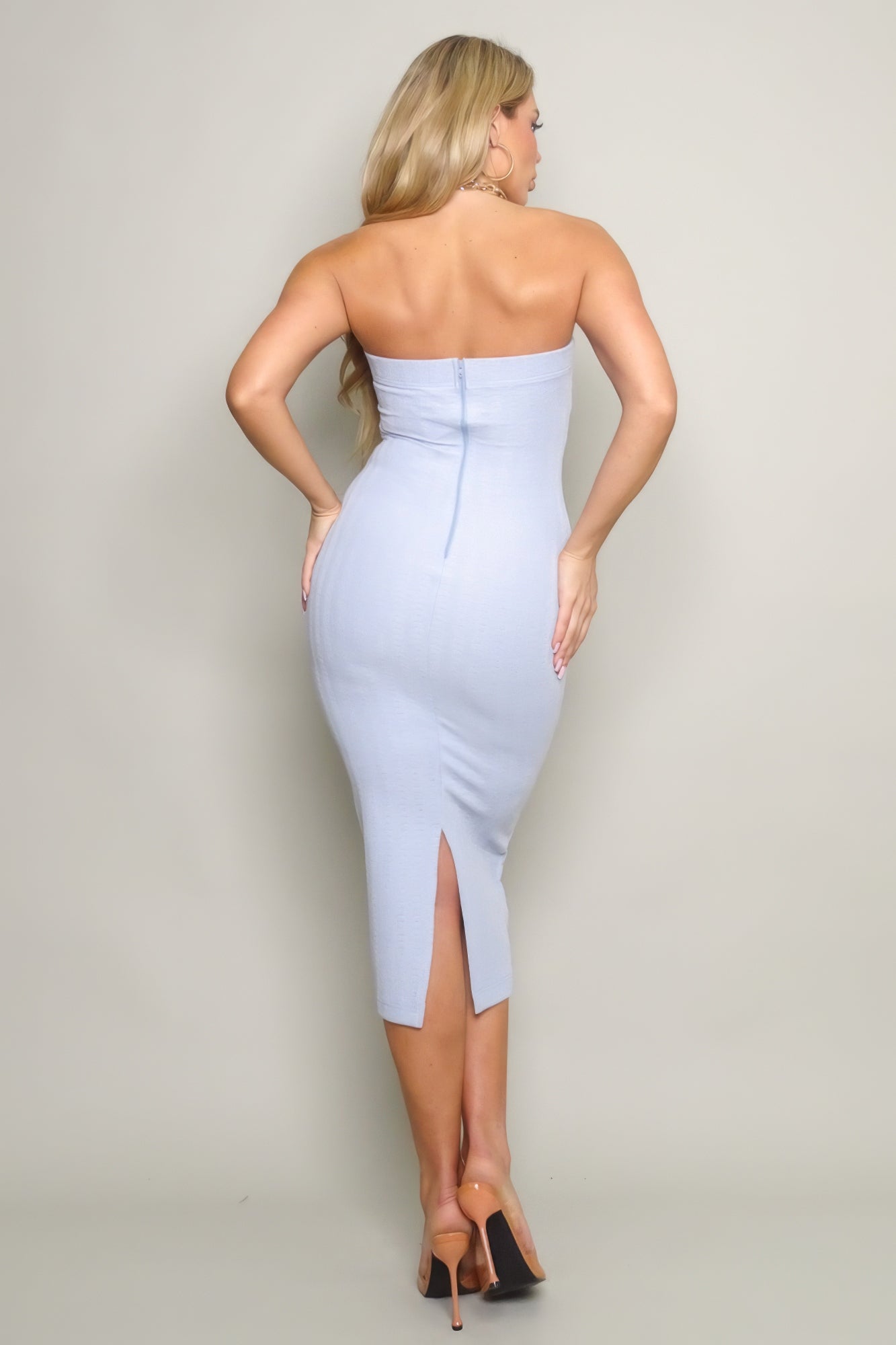 Knit Tube Midi Dress - Farnelli