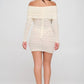 Off Shoulder Lace Dress - Farnelli