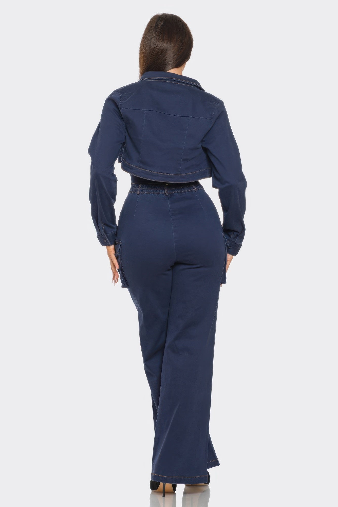 Crop Jacket 3pcs Set - Farnelli