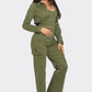 Crop Jacket 3pcs Set - Farnelli
