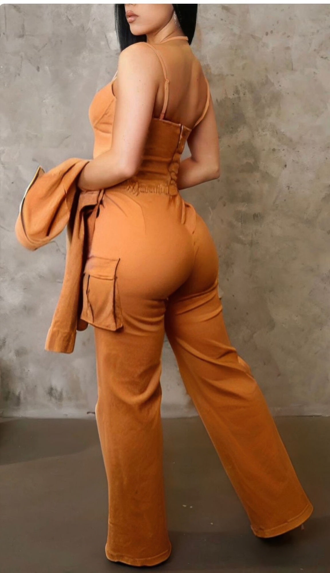 Crop Jacket 3pcs Set - Farnelli