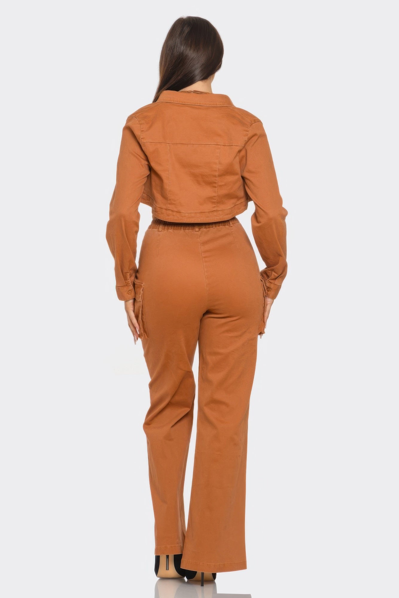 Crop Jacket 3pcs Set - Farnelli