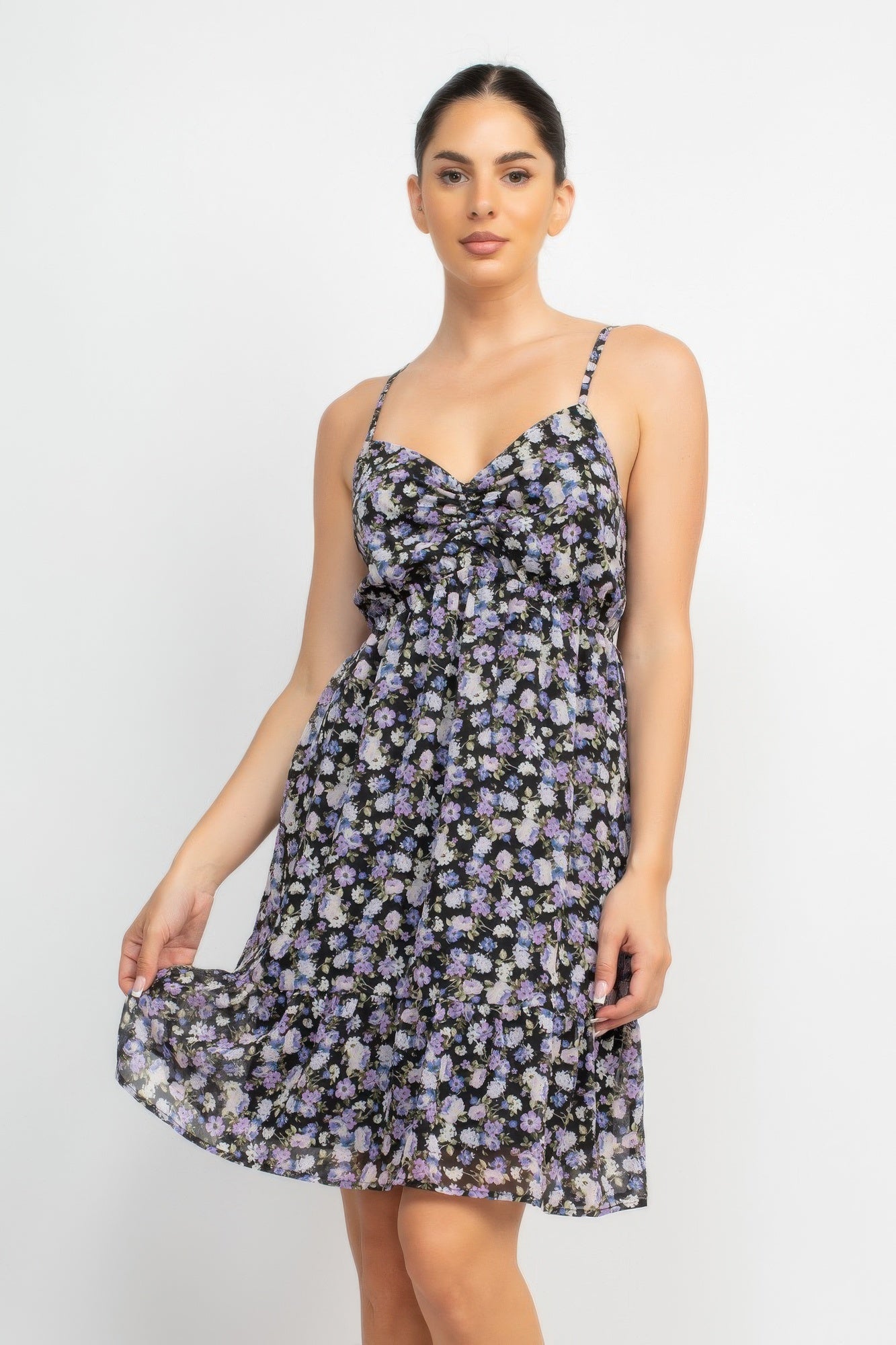 Double Strap Back Mini Dress - Farnelli