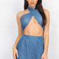 Tube Tied Top & Wide Pants Set - Farnelli