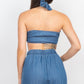 Tube Tied Top & Wide Pants Set - Farnelli