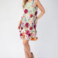 3d Floral Embroidered Sleeveless Mini Dress - Farnelli